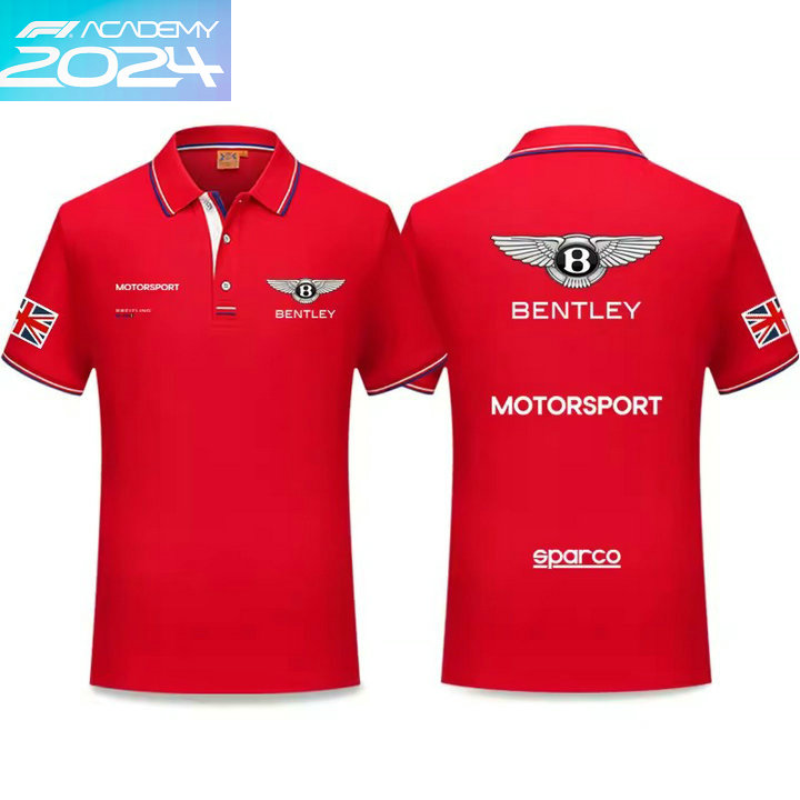 2024 Polo Bentley Motorsport Homme Coton Col Contrasté Manche Courte